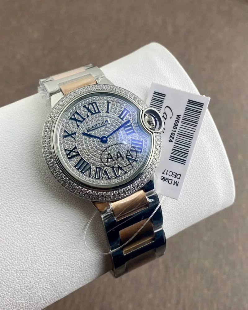 Cartier Ballon Bleu Diamond Dial Semi Eta