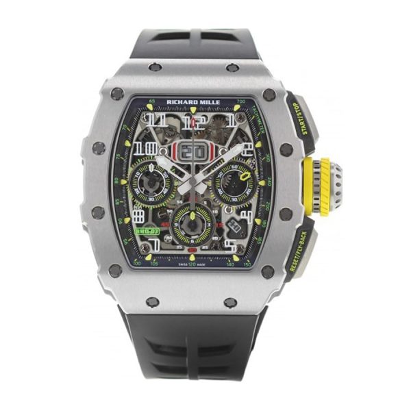 Richard Mille Super Clone RM 011-03 50MM Rubber Black Watch