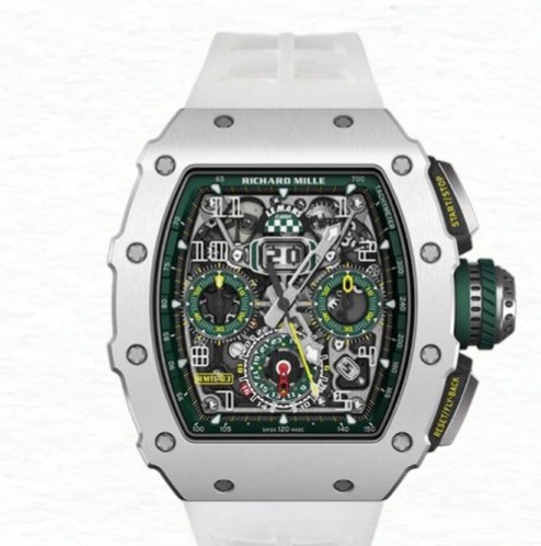 Richard Mille RM 11-03 Super Clone Transparent Dial Men’s Rubber Band Silver