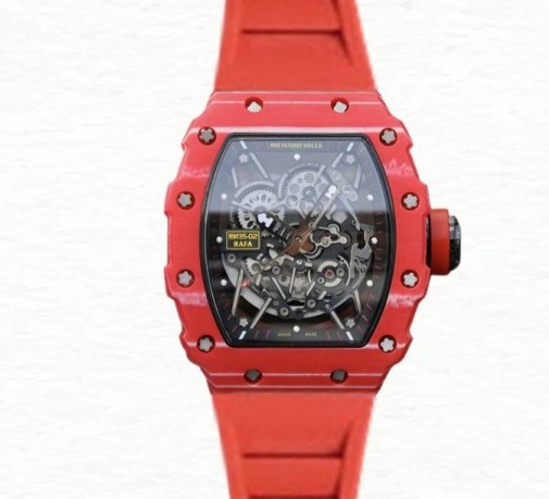 Richard Mille Super Clone RM35-02 Men Mechanical Ceramics Bezel Transparent Dial