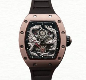 Richard Mille Super Clone RM57-01 Mechanical Men Stainless Steel Rubber Band