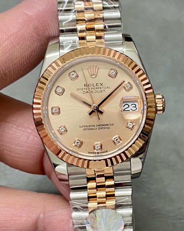 Rolex Lady-Datejust Super Clone Rose Dial 179171