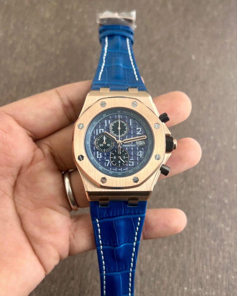Audemars Piguet Royal Oak Chronograph Blue Chroco Strap